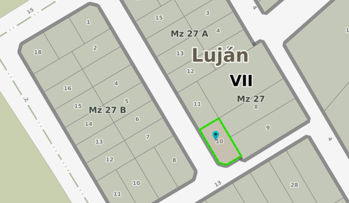 2 bis y calle 13, Luján, Buenos Aires, ,Lote,En Venta,2 bis y calle 13,1436